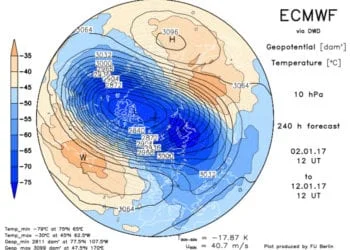 Vortice Polare 350x250 - Ecco dove si trova il freddo Artico in questo momento