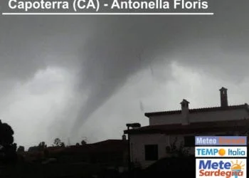 tromba daria su Capoterra Cagliari 21 01 2017 350x250 - Prime piogge tra venerdì e sabato, poi il meteo peggiorerà con forza