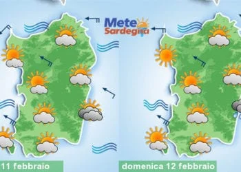 Meteo Sardegna 1 2 350x250 - Scirocco porterà altre piogge su Sardegna orientale. Mite a ovest