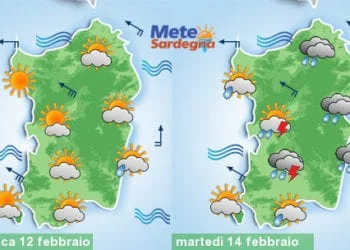 Meteo Sardegna 2 1 350x250 - Scirocco porterà altre piogge su Sardegna orientale. Mite a ovest