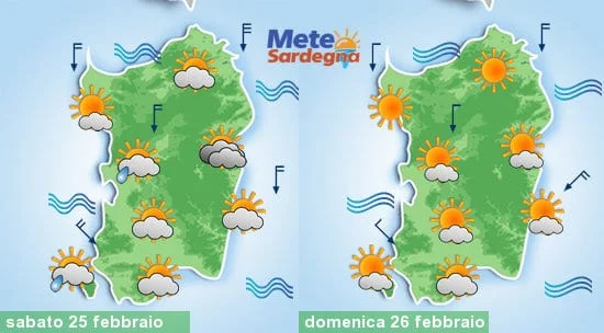 Meteo sardegna 10 - In arrivo aria fresca da nord, con nubi vento e qualche pioggia