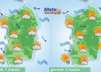 Meteo sardegna 13 350x250 - 1° weekend di marzo col maltempo: ecco quanto pioverà