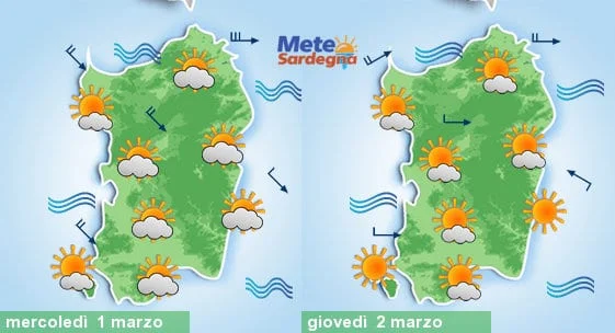 Meteo sardegna 13 - Bel tempo, più caldo giovedì e venerdì. Poi peggioramento meteo