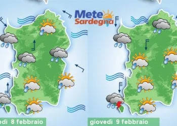 Meteo sardegna 2 350x250 - Scirocco porterà altre piogge su Sardegna orientale. Mite a ovest