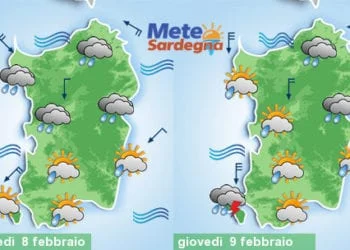 Meteo sardegna 3 350x250 - Scirocco porterà altre piogge su Sardegna orientale. Mite a ovest