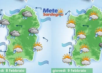 Meteo sardegna 4 350x250 - Scirocco porterà altre piogge su Sardegna orientale. Mite a ovest