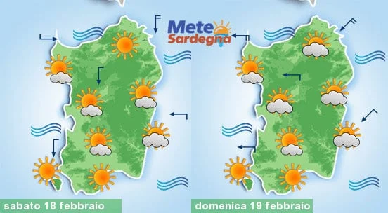 Meteo sardegna 6 - Bel tempo, con più nubi e calo termico nel weekend