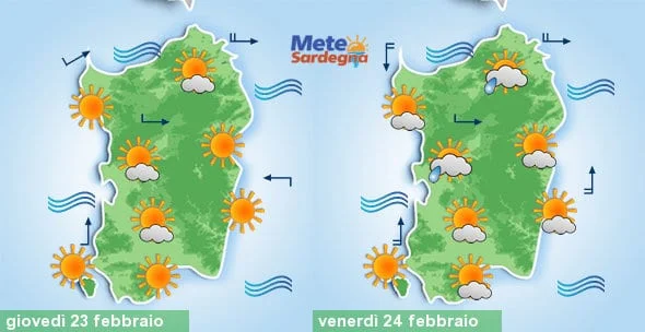 Meteo sardegna 8 - Assaggio di primavera, ma non durerà. Nel weekend più fresco e nubi sparse