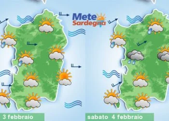 Meteosardegna 350x250 - Scirocco porterà altre piogge su Sardegna orientale. Mite a ovest