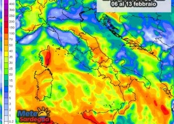 Piogge 1 350x250 - Scirocco porterà altre piogge su Sardegna orientale. Mite a ovest