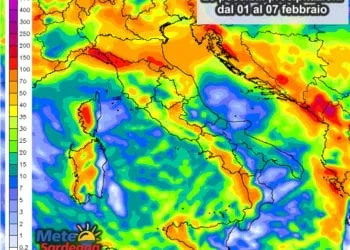 Piogge 350x250 - Scirocco porterà altre piogge su Sardegna orientale. Mite a ovest