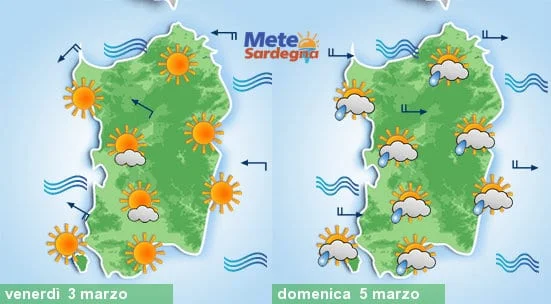 Meteo sardegna 1 - Venerdì giornata di primavera. Ma da sabato peggiora