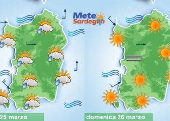 Meteo sardegna 15 350x250 - Arriva lo Scirocco, poi sabato piogge. Domenica sole