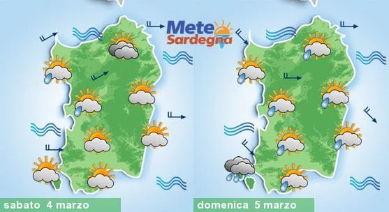 Meteo sardegna 2 - Peggioramento meteo tra sabato sera e domenica mattina