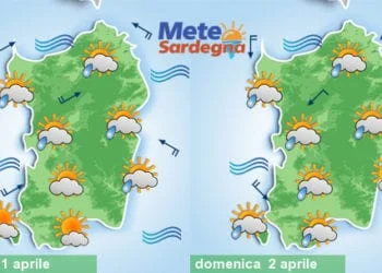 Meteo sardegna 21 350x250 - Possibile forte maltempo a inizio aprile