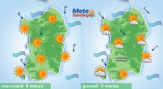 Meteo sardegna 4 - Rapido miglioramento meteo e nuova fiammata primaverile