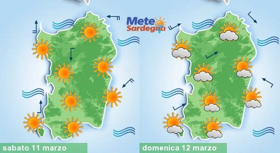 Meteo sardegna 7 - Sarà un bel weekend, mite e soleggiato. Novità per la prossima settimana