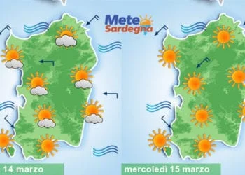 Meteo sardegna 9 350x250 - Arriva lo Scirocco, poi sabato piogge. Domenica sole