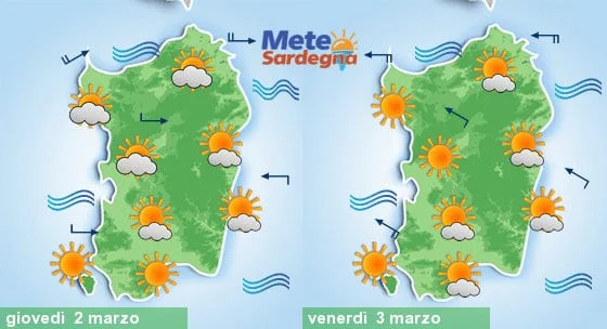 Meteo sardegna - Bel tempo di primavera, ma nel weekend forte peggioramento meteo