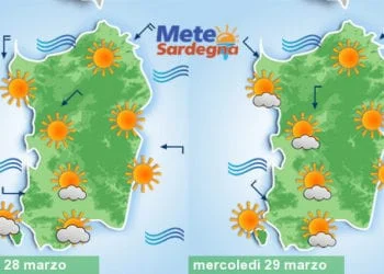 Meteosardegna 350x250 - Settimana Santa col sole, salvo qualche pioggia martedì