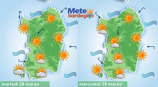 Meteosardegna - Bel tempo e un po' di caldo, ma per aprile interessanti novità