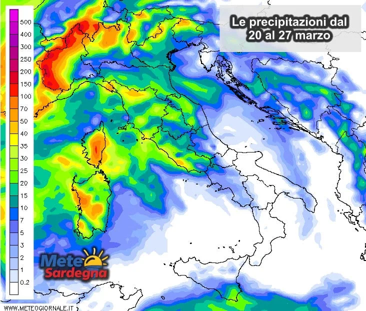 Piogge 2 - Quanto pioverà in settimana? Le prime proiezioni