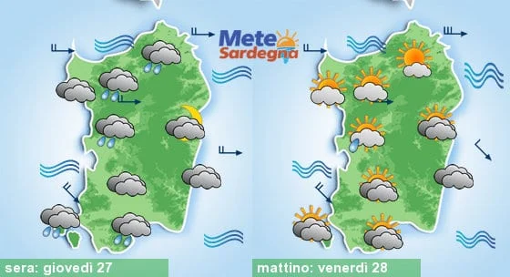 Meteo sardegna 13 - Peggioramento meteo imminente: giovedì possibili temporali