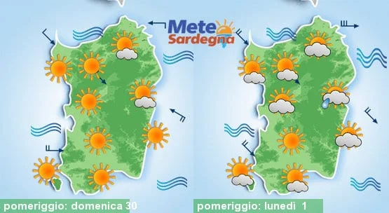 Meteo sardegna 15 - Ci aspetta un bel weekend, mentre il 1° maggio avremo qualche pioggia