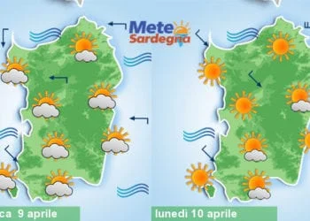 Meteo sardegna 4 350x250 - Settimana Santa col sole, salvo qualche pioggia martedì