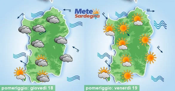 Meteo Sardegna 2 1 - Giovedì Scirocco, da venerdì Maestrale e temperature giù