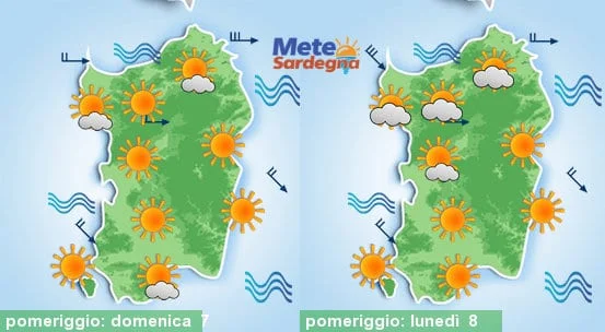 Meteo Sardegna 4 - Domenica sole e temperature giù. Il meteo della prossima settimana