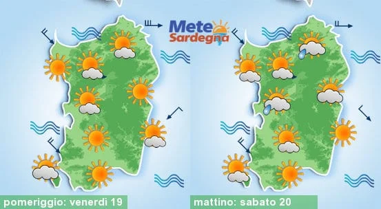 Meteo sardegna 12 - Via il caldo, weekend di Maestrale e gran fresco