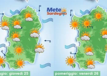 Meteo sardegna 15 350x250 - Giugno: esordio d'estate all'insegna del caldo africano