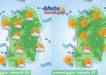 Meteo sardegna 16 350x250 - Giugno: esordio d'estate all'insegna del caldo africano