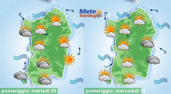 Meteo sardegna 19 - Giugno: esordio d'estate all'insegna del caldo africano