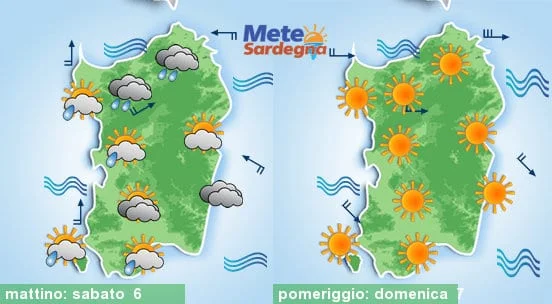 Meteo sardegna 3 - Caldo, ma poi rinfresca. Sabato qualche pioggia