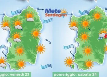 Meteo sardegna 16 350x250 - Caldo, un po' di tregua: temperature giù nei prossimi giorni