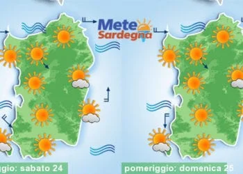 Meteo sardegna 17 350x250 - Caldo, un po' di tregua: temperature giù nei prossimi giorni