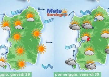 Meteo sardegna 20 350x250 - Caldo, un po' di tregua: temperature giù nei prossimi giorni