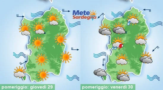 Meteo sardegna 20 - Caldo atroce, ultimo sussulto. Prossimi giorni tra fresco e qualche pioggia