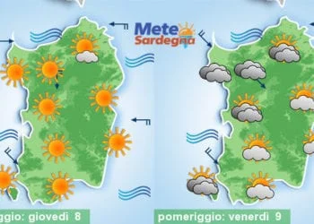 Meteo sardegna 3 350x250 - Anticiclone africano in gran forma: verso i 40°C nel weekend