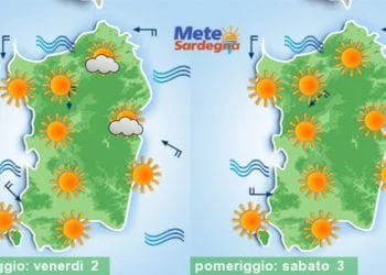 Meteo sardegna 350x250 - Anticiclone africano in gran forma: verso i 40°C nel weekend