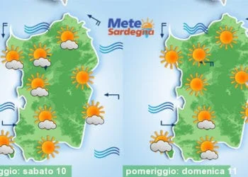 Meteo sardegna 5 350x250 - Anticiclone africano in gran forma: verso i 40°C nel weekend