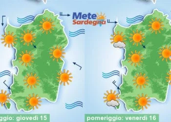 Meteo sardegna 9 350x250 - Anticiclone africano in gran forma: verso i 40°C nel weekend