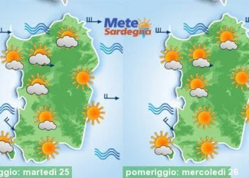 Meteo sardegna 16 350x250 - E' in arrivo una rinfrescata