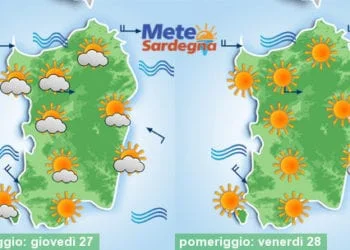 Meteo sardegna 18 350x250 - Caldo record al capolinea: crollo temperature alle porte