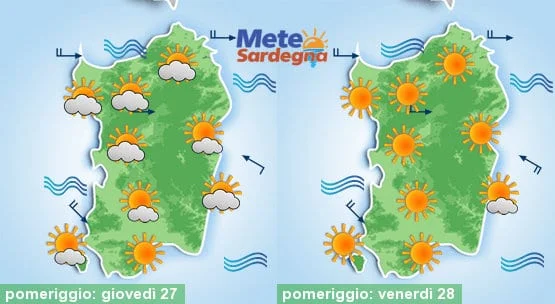 Meteo sardegna 18 - Ancora Maestrale, ma nel weekend tornerà il caldo