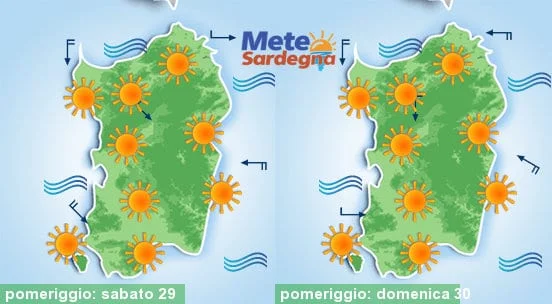 Meteo sardegna 20 - Caldo atroce a inizio della prossima settimana