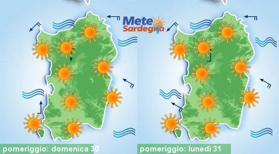 Meteo sardegna 21 - Caldo sempre più intenso, attese temperature di oltre 40°C