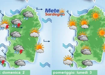 Meteo sardegna 350x250 - Caldo, un po' di tregua: temperature giù nei prossimi giorni